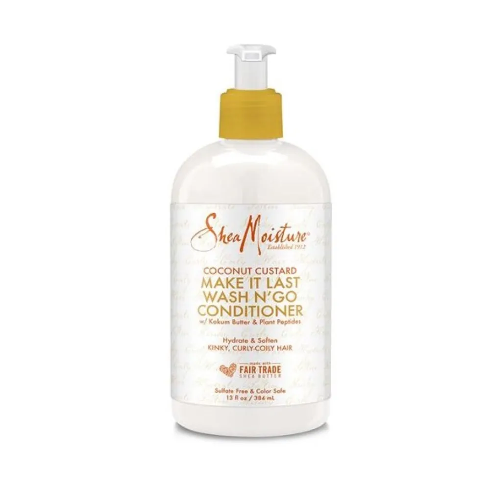Shea Moisture Coconut Custard Make It Last Wash N’ Go Conditioner 384ml - Imagen 1